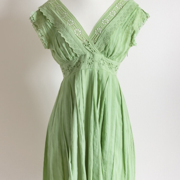 Betsey Johnson Dresses & Skirts - Light Green Cotton Summer Dress